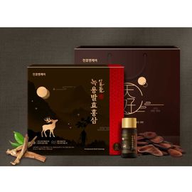 [ChunhoNcare] Deer Antlers & 6 Years Korean Red Ginseng Fermentation Extract Liquid Juice 75ml x 10Bottles-Made in Korea